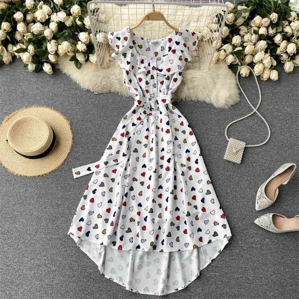summer fashion temperament vestidos women wear colored love printed ruffled collar slimming irregular midi dress gl060 210507, Black;gray
summer fashion temperament vestidos women wear colored love printed ruffled collar slimming irregular midi dress gl060 210507, Black;gray
