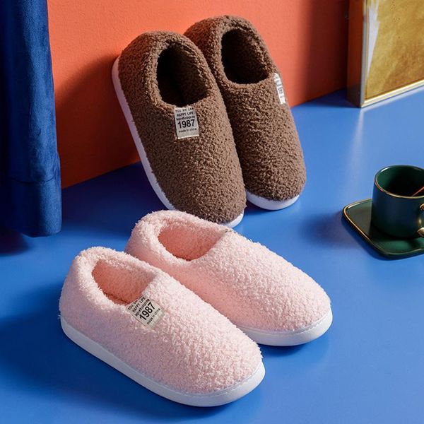 slippers 2021 couples winter indoor simple solid color cover heel home cotton shoes plush warm soft no slip floor slides, Black
slippers 2021 couples winter indoor simple solid color cover heel home cotton shoes plush warm soft no slip floor slides, Black