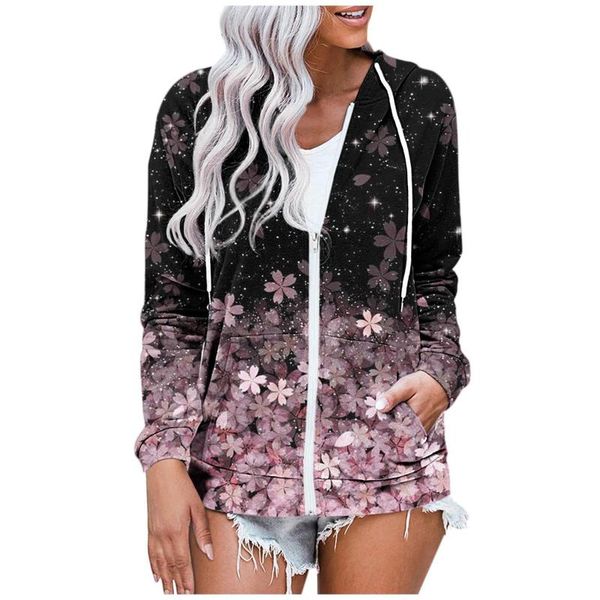 women's hoodies & sweatshirts floral zip up hoodie women jacket autumn winter pink flower hooded sweatshirt zipper coat female sweat po, Black
women's hoodies & sweatshirts floral zip up hoodie women jacket autumn winter pink flower hooded sweatshirt zipper coat female sweat po, Black