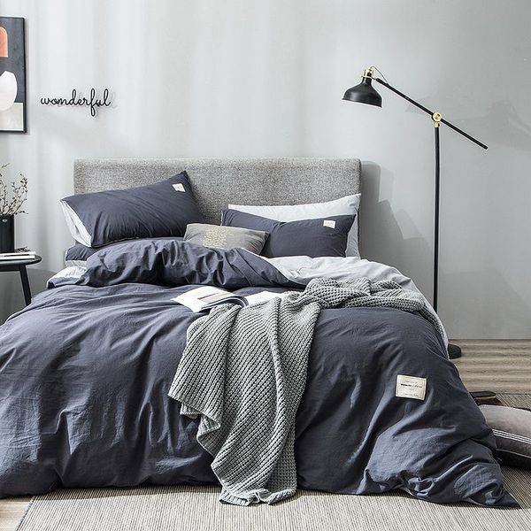 bedding sets bedroom four-piece bed linen set winter thick warmth pure cotton washed quilt cover fashion simple family el
bedding sets bedroom four-piece bed linen set winter thick warmth pure cotton washed quilt cover fashion simple family el