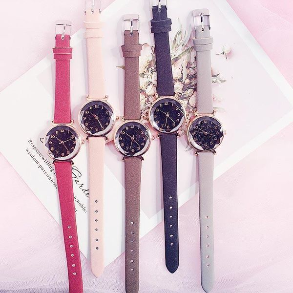 pcs women lady student wrist quartz watch starry sky round dial adjustable strap nyz shop wristwatches, Slivery;brown
pcs women lady student wrist quartz watch starry sky round dial adjustable strap nyz shop wristwatches, Slivery;brown