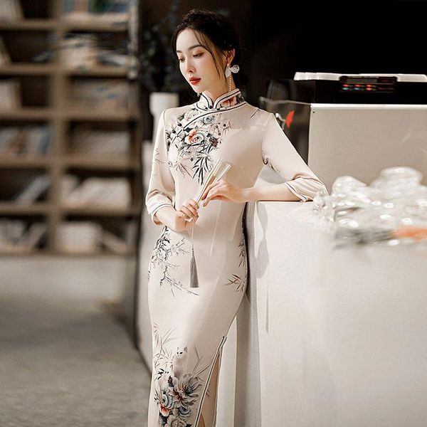ethnic clothing vintage slim half sleeve cheongsam traditional mandarin collar qipao floral printed velour chinese dress womens party prom g, Red
ethnic clothing vintage slim half sleeve cheongsam traditional mandarin collar qipao floral printed velour chinese dress womens party prom g, Red