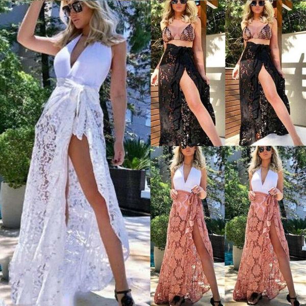 summer women ladies fashion swim casual skirt sunscreen solid high waist lace up floral bikini cover women's swimwear, White;black
summer women ladies fashion swim casual skirt sunscreen solid high waist lace up floral bikini cover women's swimwear, White;black