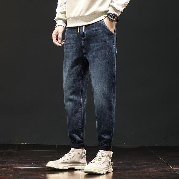 men's jeans autumn 2021 trousers loose fashion casual pants four seasons small foot haran brand wear, Blue
men's jeans autumn 2021 trousers loose fashion casual pants four seasons small foot haran brand wear, Blue