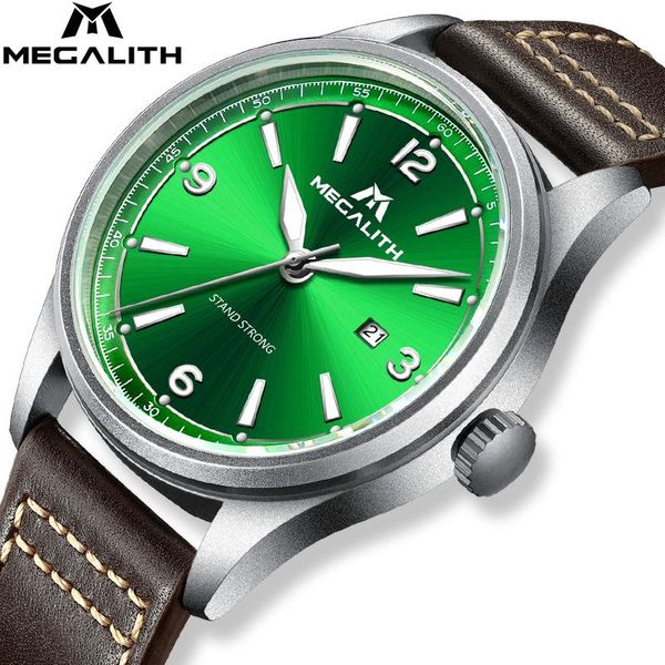 wristwatches megalith brand man watch fashion casual waterproof quartz wrist watches men green case brown leather relogio masculino, Slivery;brown
wristwatches megalith brand man watch fashion casual waterproof quartz wrist watches men green case brown leather relogio masculino, Slivery;brown