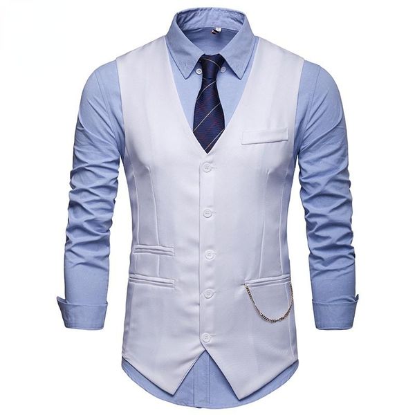 men's vests -selling men classic formal business solid color suit vest single breasted waistcoat sleeveless 2xl, Black;white
men's vests -selling men classic formal business solid color suit vest single breasted waistcoat sleeveless 2xl, Black;white