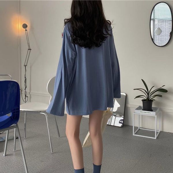 t-shirts women spring female hipster mujer de moda korean style cozy round neck pure color camisetas ropa harajuku streetwear bf women', White
t-shirts women spring female hipster mujer de moda korean style cozy round neck pure color camisetas ropa harajuku streetwear bf women', White