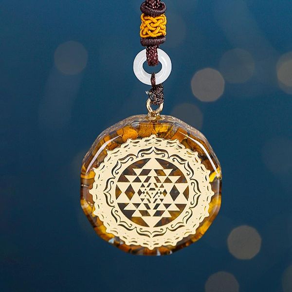 orgonite necklace sri yantra pendant sacred geometry tiger eye energy for women men jewelry necklaces, Silver
orgonite necklace sri yantra pendant sacred geometry tiger eye energy for women men jewelry necklaces, Silver