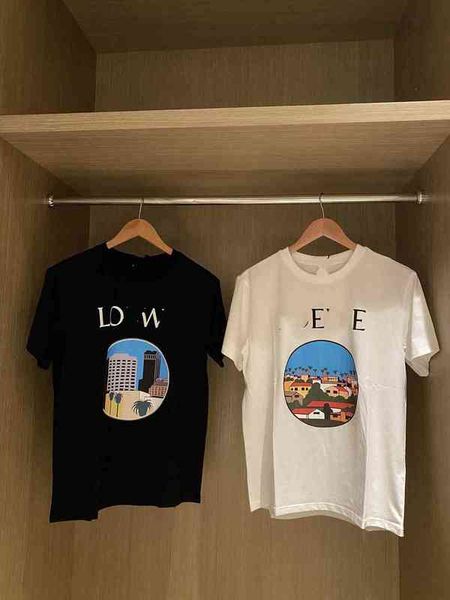 2022 factory wholesale new spring summer women's capsule series short sleeve t-shirt woven and dyed cotton village holiday style printi, White
2022 factory wholesale new spring summer women's capsule series short sleeve t-shirt woven and dyed cotton village holiday style printi, White