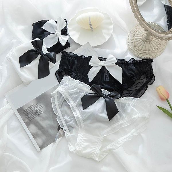 women's panties low waist lace women bow cotton underwear transparent silk big bowknot briefs black white kawaii lolita jk, Black;pink
women's panties low waist lace women bow cotton underwear transparent silk big bowknot briefs black white kawaii lolita jk, Black;pink