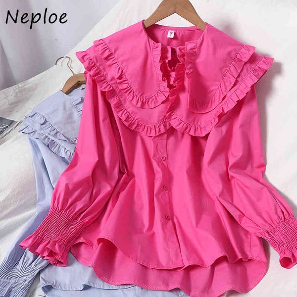 neploe double turn down collar candy color long sleeve blouse women single breast ol loose blusas spring simple shirt 210510, White
neploe double turn down collar candy color long sleeve blouse women single breast ol loose blusas spring simple shirt 210510, White