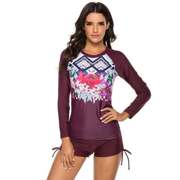 bikinis set uv rashguard women long sleeve swimsuit sun protection rash guard zipper swimwear crew neck print surf shirt spa bating #g4
bikinis set uv rashguard women long sleeve swimsuit sun protection rash guard zipper swimwear crew neck print surf shirt spa bating #g4