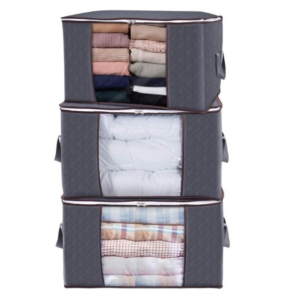 large capacity clothes storage bag organizer with reinforced handle thick fabric for comforters, blankets, bedding bags
large capacity clothes storage bag organizer with reinforced handle thick fabric for comforters, blankets, bedding bags