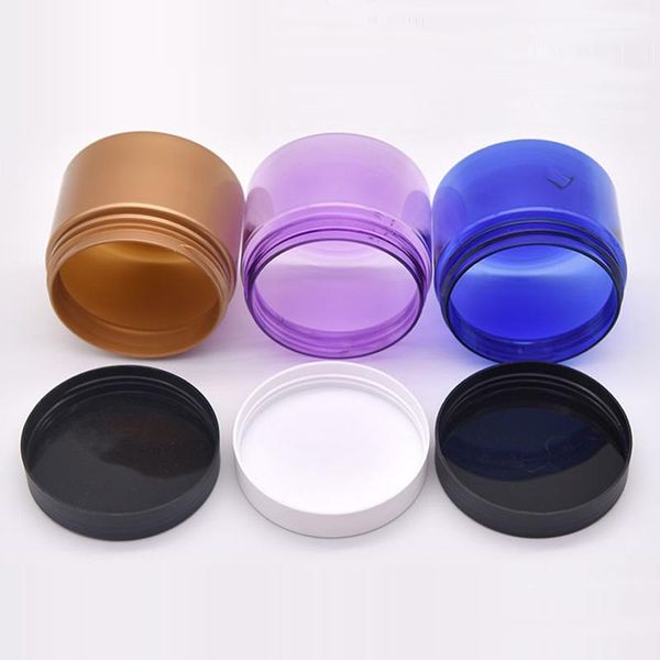 storage bottles & jars 150g blue gold purple empty plastic jar cream mask pet containers for cosmetic packaging skin care powder tin pot
storage bottles & jars 150g blue gold purple empty plastic jar cream mask pet containers for cosmetic packaging skin care powder tin pot