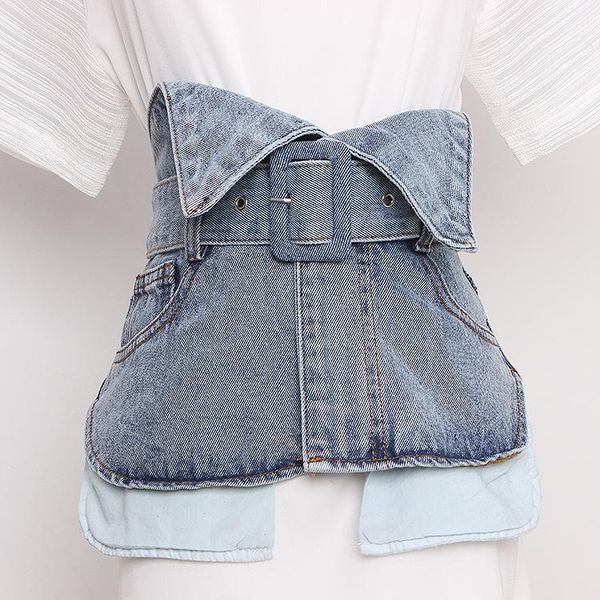 women's runway fashion blue denim cummerbunds female dress corsets waistband belts decoration wide belt tb1516, Black;brown
women's runway fashion blue denim cummerbunds female dress corsets waistband belts decoration wide belt tb1516, Black;brown