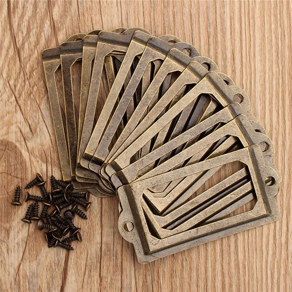 12pcs antique brass handle 70mm*33mm label pull frame name card holder cabinet drawer box case knob for furniture hardware frames
12pcs antique brass handle 70mm*33mm label pull frame name card holder cabinet drawer box case knob for furniture hardware frames
