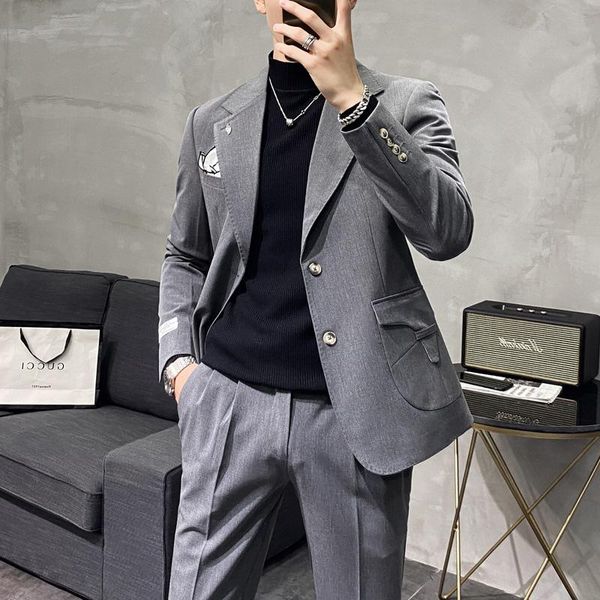 fashion suits for men wedding groom tuxedos slim fit business casual dress costume homme 2 pcs set ropa de hombre 2021 men's & blazers, White;black
fashion suits for men wedding groom tuxedos slim fit business casual dress costume homme 2 pcs set ropa de hombre 2021 men's & blazers, White;black
