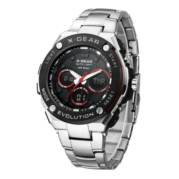 wristwatches men fashion sports watches dual display analog digital led electronic quartz waterproof swimming military watch, Slivery;brown
wristwatches men fashion sports watches dual display analog digital led electronic quartz waterproof swimming military watch, Slivery;brown