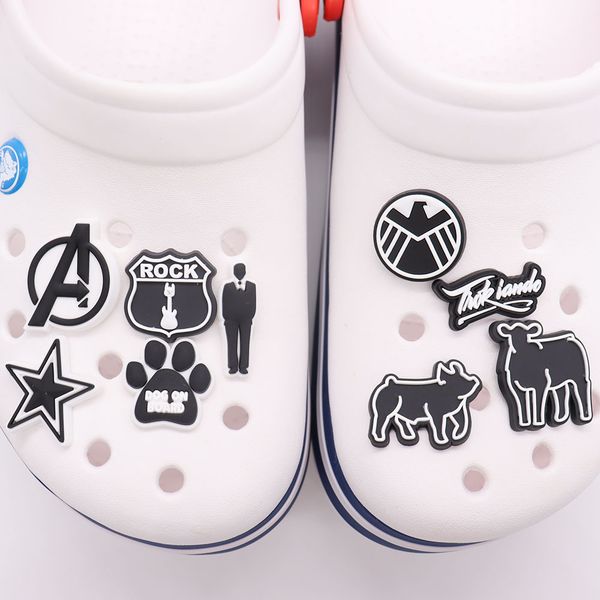 wholesale 100pcs/set black styles animals anime pvc soft rubber shoe charms cartoon colorful shoes decoration shoe accessories for croc gift, White;pink
wholesale 100pcs/set black styles animals anime pvc soft rubber shoe charms cartoon colorful shoes decoration shoe accessories for croc gift, White;pink