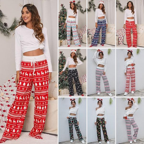 women's pants & capris strap casual fashion loose tie christmas print women sweatpants high waisted fall clothing, Black;white
women's pants & capris strap casual fashion loose tie christmas print women sweatpants high waisted fall clothing, Black;white