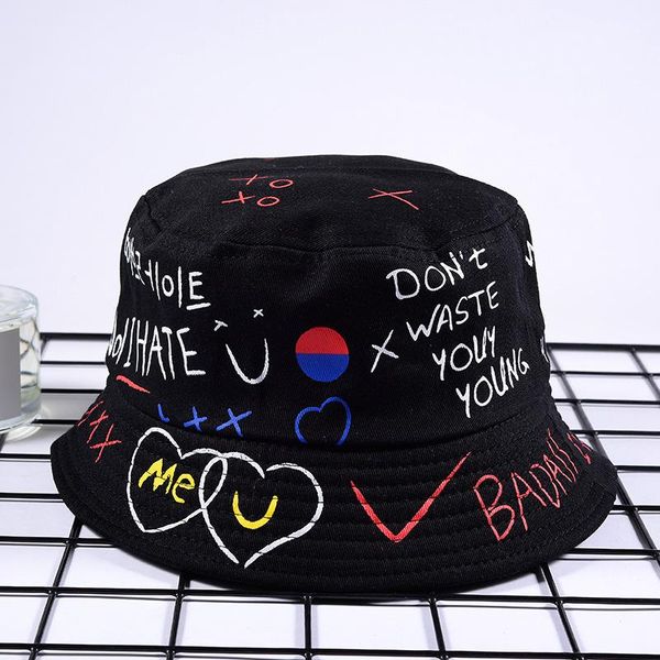 wide brim hats harajuku bucket hat graffiti letter women men fishing fisherman summer outdoor panama hip hop cap, Blue;gray
wide brim hats harajuku bucket hat graffiti letter women men fishing fisherman summer outdoor panama hip hop cap, Blue;gray