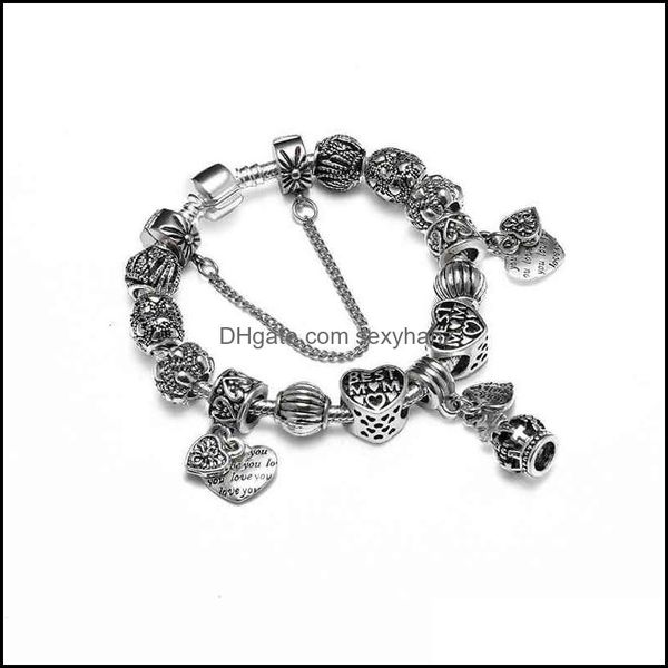charm bracelets jewelry bracelet diy handmade glass beads creative valentines day drop delivery 2021 kvfj5, Golden;silver
charm bracelets jewelry bracelet diy handmade glass beads creative valentines day drop delivery 2021 kvfj5, Golden;silver