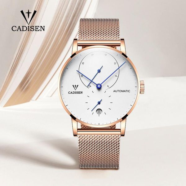 wristwatches men's watches 2021 military automatic mechanical male watch rose gold simple mesh belt men cadisen reloj hombre, Slivery;brown
wristwatches men's watches 2021 military automatic mechanical male watch rose gold simple mesh belt men cadisen reloj hombre, Slivery;brown