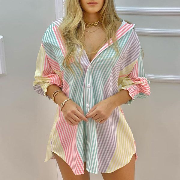 casual dresses women shirt dress 2021 summer color striped button front blouse v-neck long sleeve elegant vacation, Black;gray
casual dresses women shirt dress 2021 summer color striped button front blouse v-neck long sleeve elegant vacation, Black;gray