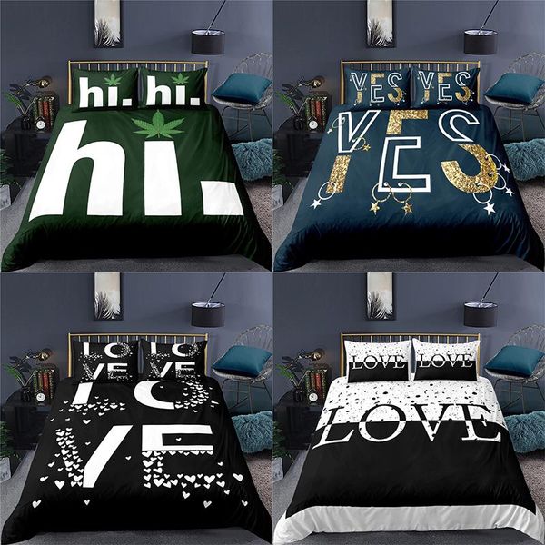 home textile luxury 3d english letter print 2/3pcs comfortable duvet cover pillowcase bedding sets and king eu/us/au size
home textile luxury 3d english letter print 2/3pcs comfortable duvet cover pillowcase bedding sets and king eu/us/au size