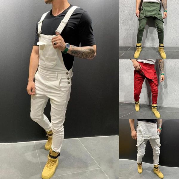 men's pants 2021 mens denim dungaree bib overalls jumpsuits moto biker jeans trousers male solid casual skinny long clothing, Black
men's pants 2021 mens denim dungaree bib overalls jumpsuits moto biker jeans trousers male solid casual skinny long clothing, Black