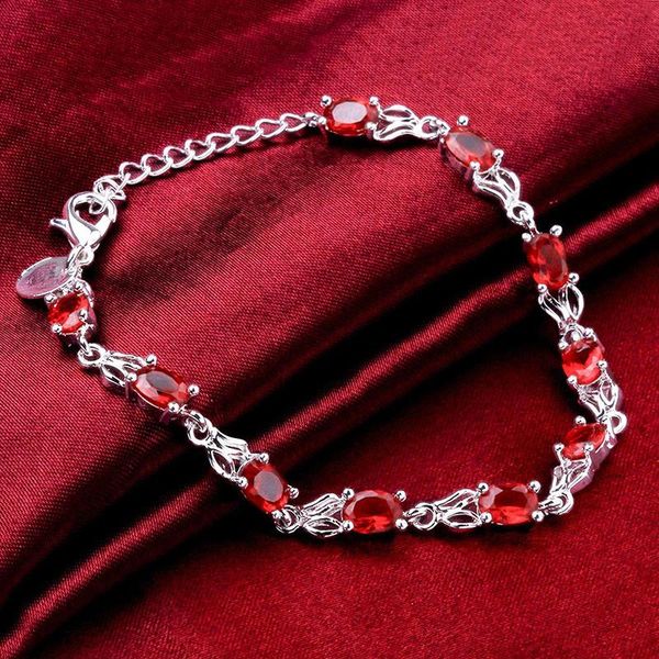link, chain women luxury bracelet fashion jewelry 925 sterling silver ellipse zircon girls gifts exquisite cristal bangle, Black
link, chain women luxury bracelet fashion jewelry 925 sterling silver ellipse zircon girls gifts exquisite cristal bangle, Black