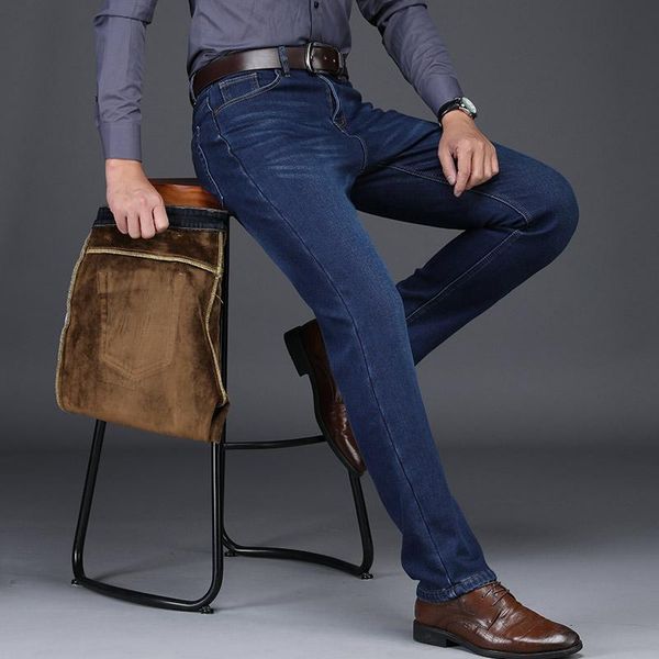men's jeans 2021 winter warm classic brown velvet business fashion black/blue trousers brand
men's jeans 2021 winter warm classic brown velvet business fashion black/blue trousers brand