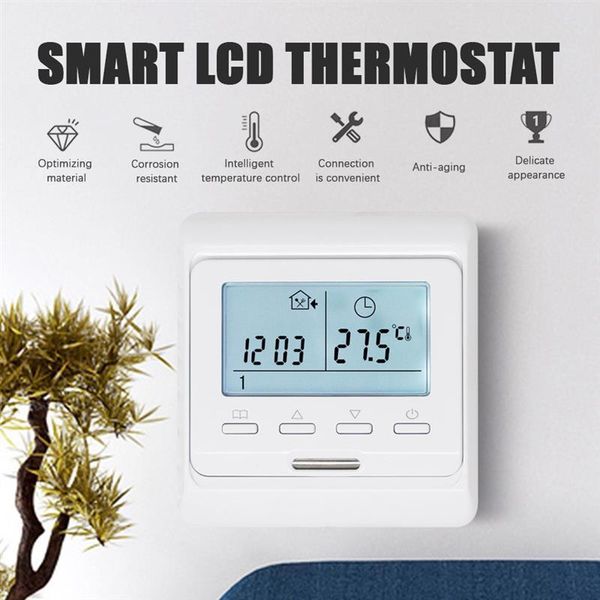 smart home control me5516 heating thermostat 110v/230v lcd digital programmable wall hanging temperature controller for floor electric
smart home control me5516 heating thermostat 110v/230v lcd digital programmable wall hanging temperature controller for floor electric