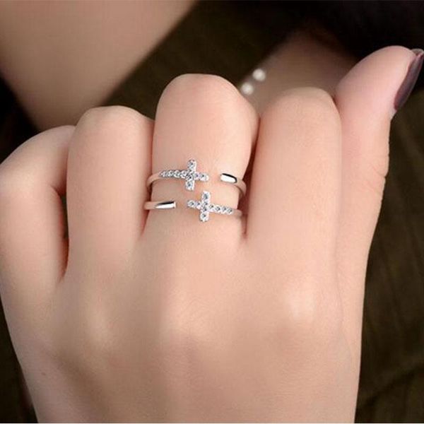 cluster rings 925 sterling silver mosaic zircon cross wedding opening multi-layer for women s-r312, Golden;silver
cluster rings 925 sterling silver mosaic zircon cross wedding opening multi-layer for women s-r312, Golden;silver