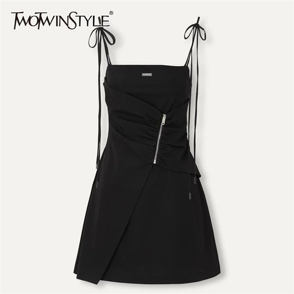 lace up sling dress for women square collar sleeveless high waist patchwork zipper mini dresses female fashion 210520, Black;gray
lace up sling dress for women square collar sleeveless high waist patchwork zipper mini dresses female fashion 210520, Black;gray