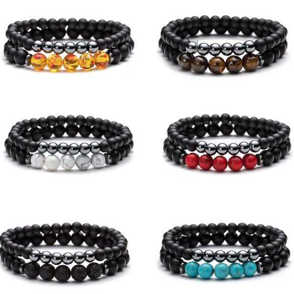 2pcs/set natural stone strands charm bracelets for women men yoga sports beaded party club decor jewelry fashion accessories, Black
2pcs/set natural stone strands charm bracelets for women men yoga sports beaded party club decor jewelry fashion accessories, Black