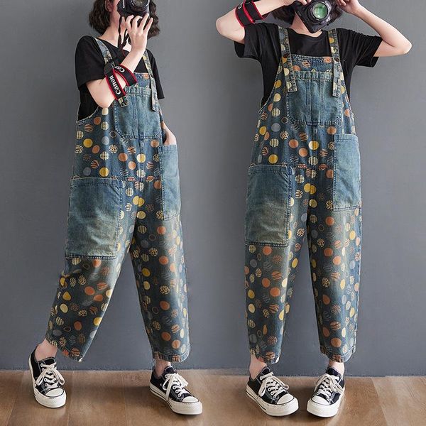 women's jeans women retro printed pants holiday overalls jumpsuits loose casual style plus size streetwear, Blue
women's jeans women retro printed pants holiday overalls jumpsuits loose casual style plus size streetwear, Blue