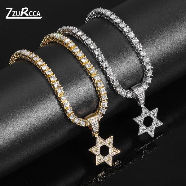 chains six-pointed star pendant necklace iced out chain crystal necklaces for women hip hop male jewelry collares para mujer, Silver
chains six-pointed star pendant necklace iced out chain crystal necklaces for women hip hop male jewelry collares para mujer, Silver