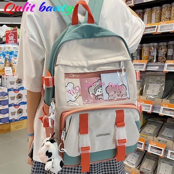 backpack women's multi pocket transparent school harajuku style waterproof nylon bag backpacks for teenagers girls
backpack women's multi pocket transparent school harajuku style waterproof nylon bag backpacks for teenagers girls