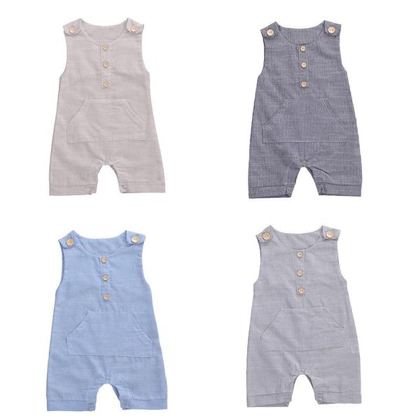 jumpsuits 0-18m summer infant boys girls casual romper cotton clothes sleeveless striped button jumpsuit born baby playsuit, Blue
jumpsuits 0-18m summer infant boys girls casual romper cotton clothes sleeveless striped button jumpsuit born baby playsuit, Blue