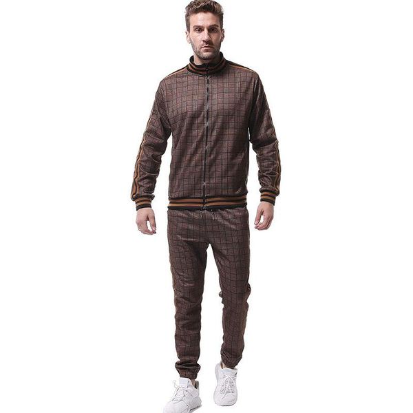men's tracksuits 2021 casual suit tide brand autumn fitness sportswear long-sleeved plaid zipper shirt jacket, Gray
men's tracksuits 2021 casual suit tide brand autumn fitness sportswear long-sleeved plaid zipper shirt jacket, Gray