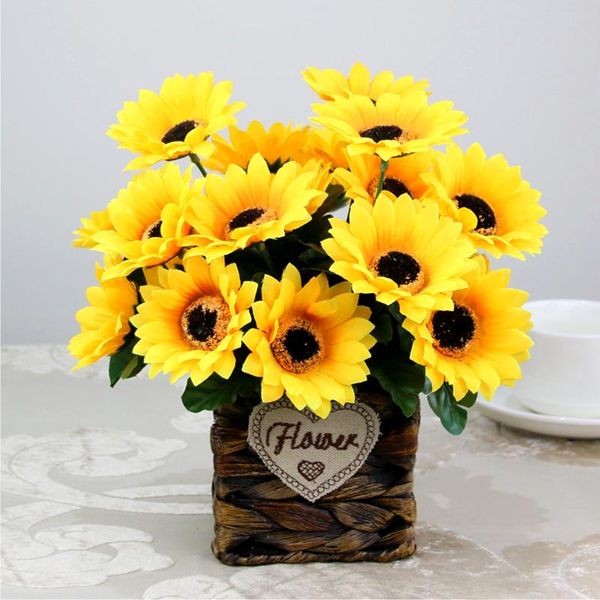 decorative flowers & wreaths about 30cm 1 bouquet 7 head home party decor display artificial silk flower simulation sunflower diy
decorative flowers & wreaths about 30cm 1 bouquet 7 head home party decor display artificial silk flower simulation sunflower diy