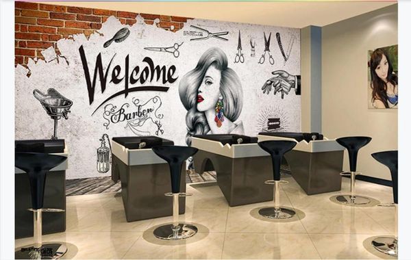 wallpapers custom wallpaper 3d mural retro brick wall barber shop nail art beauty salon background papers painting for walls
wallpapers custom wallpaper 3d mural retro brick wall barber shop nail art beauty salon background papers painting for walls