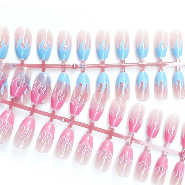 false nails 24pc ballerina full cover uv gel acrylic flame nail tips coffin fake beauty tools diy blue/pink, Red;gold
false nails 24pc ballerina full cover uv gel acrylic flame nail tips coffin fake beauty tools diy blue/pink, Red;gold