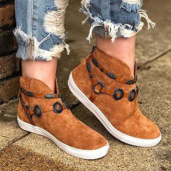 boots 2021 women flats shoes faux suede ankle lady casual brown short plus size 35-43, Black
boots 2021 women flats shoes faux suede ankle lady casual brown short plus size 35-43, Black