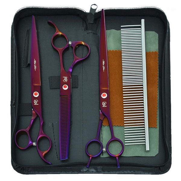 8.0" pet grooming scissors japan 440c straight curved dog cat cutting shears thinning tesoura animal hair trimming b0046a1
8.0" pet grooming scissors japan 440c straight curved dog cat cutting shears thinning tesoura animal hair trimming b0046a1