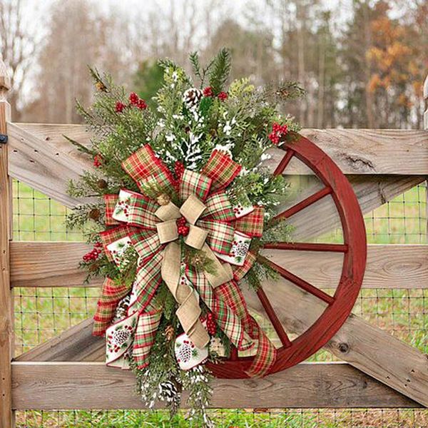 decorative flowers & wreaths farmhouse wagon wheels wreath hanging door indoor outdoor xmas tree fireplace windows decoration family gift
decorative flowers & wreaths farmhouse wagon wheels wreath hanging door indoor outdoor xmas tree fireplace windows decoration family gift