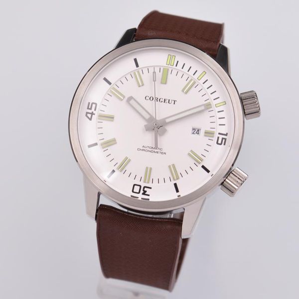 wristwatches sport men watch luminous rubber strap 45mm miyota mechanical man clock day waterproof automatic wristwatch, Slivery;brown
wristwatches sport men watch luminous rubber strap 45mm miyota mechanical man clock day waterproof automatic wristwatch, Slivery;brown