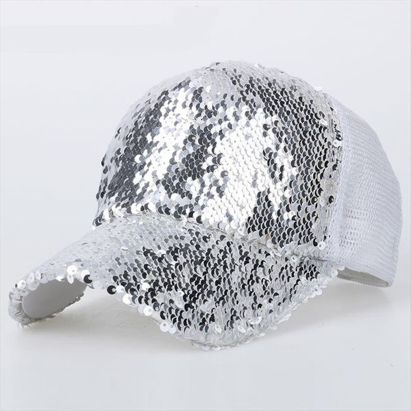 sequins bling shiny paillette mesh baseball cap striking pretty adjustable women girls hats for party club gathering, Blue;gray
sequins bling shiny paillette mesh baseball cap striking pretty adjustable women girls hats for party club gathering, Blue;gray