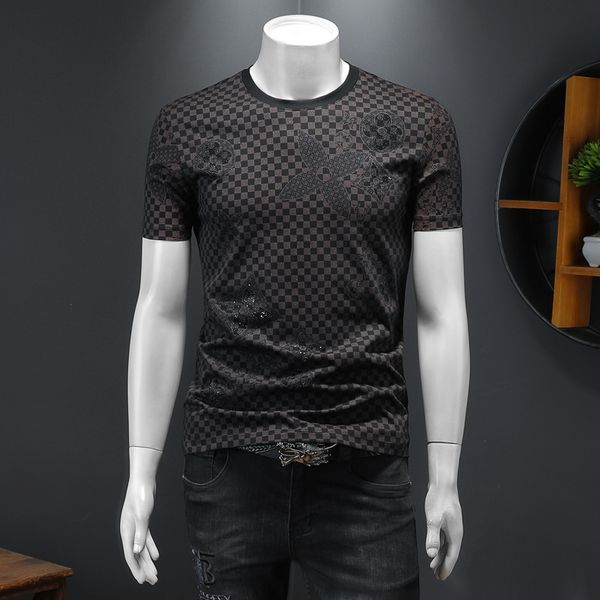 spring/summer 2022 pure cotton men's youth embroidered diamond printing short-sleeved t-shirts slim round neck trend high-end bottomin, White;black
spring/summer 2022 pure cotton men's youth embroidered diamond printing short-sleeved t-shirts slim round neck trend high-end bottomin, White;black